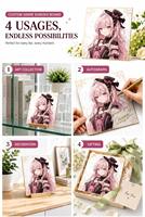 Planche Shikishi Anime Personnalisée Bord Doré Décoration Murale Maison Présentoir de Bureau Holographique à Collectionner