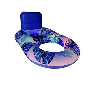 Ánh sáng lên pin Powered mùa hè hồ bãi biển bơi nước <span class=keywords><strong>Float</strong></span> sofa Đảng Đồ chơi thư giãn vui vẻ Hồ bơi bơm hơi nổi ghế - Product Image 3