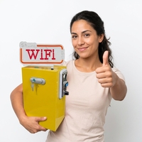 Coin WiFi Vending Machine ShareWiFi Wireless Access Point with Cloud App Management System