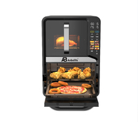 Anbolife OEM ODM Freidora de Aire Digital de Doble Calentamiento, Freidora de Aire de Doble Capa Multifunción Sin Aceite con Ventana de Visualización No Tóxica