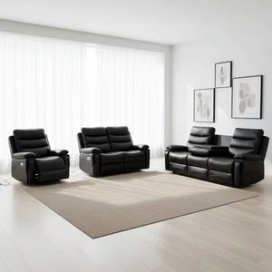 New faux leather modular convertible upholstered tufted recliner <b>sofa</b> set, with <b>sponge</b> filling, suitable <b>for</b> home theater - Product Image 5