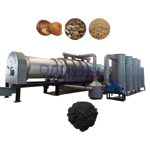 Machine de fabrication de charbon de bois sans fumée à partir de copeaux de bois et de coques de noix de coco, four de carbonisation continu - Product Image 1