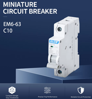 EAST - Interruptor Automático Miniatura Serie MCB 6kA 10A-63A 1P/2P AC230/400V para Uso Doméstico e Industrial EM6, Gran Venta