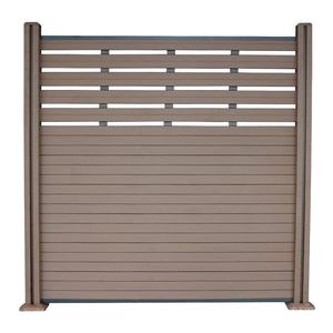 Panel de Cerca Decorativo Anti-UV, Impermeable, de WPC, para Jardín y Patio, de Madera y Plástico Compuesto - Product Image 1