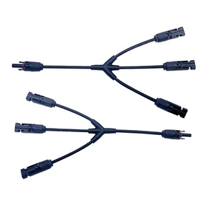 Y Type Mc4 Solar Connector 1 To 3 Way Photovoltaic Extension <b>Cable</b> Ip67 <b>Waterproof</b> For Solar Panel - Product Image 1