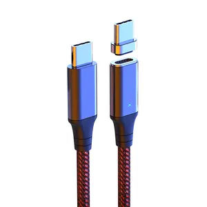 Le câble de données magnétique 5A à charge rapide 100W prend en charge la charge rapide PD/QC3.0/QC4.0