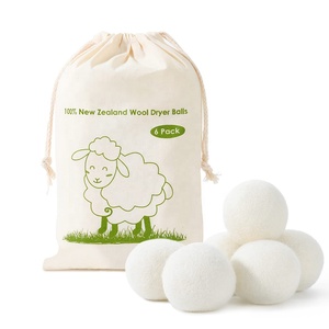 Best Selling Products 2024 New Trending in USA Private Label Organic Wool Dryer <b>Balls</b> for Laundry <b>Washing</b> <b>Machine</b> - Product Image 1