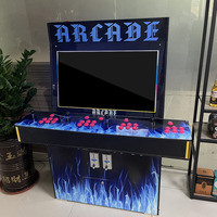 Machine de jeu d'arcade en bois personnalisée HB-064, modèle professionnel, cabinet créatif, WiFi, 2 à 4 joueurs, anglais, espagnol, japonais