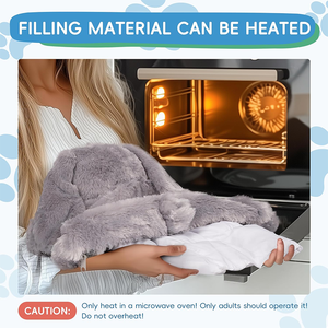 دمية حيوان محشوة مخصصة بوزن ثقيل بسعر المصنع، لعبة أرنب ناعمة من القطيفة لتخفيف التوتر، حيوان محشو للحضن - Product Image 2