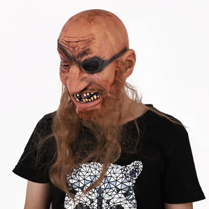 Maschera da Pirata per Halloween, Copricapo in Lattice, Costume da Animale Spaventoso, per Teatro, Scherzi, Feste Pazze, Decorazioni di Halloween - Product Image 4