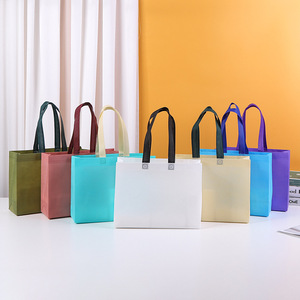 Hỗ Trợ Logo Và Hình Ảnh Tùy Chỉnh Tái Sử Dụng Có Thể Gập Lại Không Dệt Tote Túi Xách May Mặc Không Dệt Mua Sắm Túi Với Xử Lý - Product Image 5