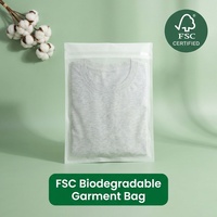 Pochette en papier glassine certifiée FSC pour l'emballage de vêtements de mode en boutique, commande en gros