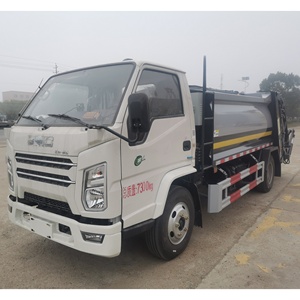 Camion à ordures compacteur automatique JMC de haute qualité 6m3, transmission manuelle, moteur diesel, boîte de vitesses, roues motrices 4x2 - Product Image 1