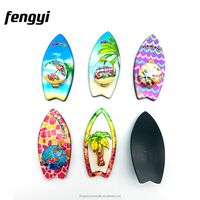 Kunden spezifisches Surfbrett Miami Hawaii Lanza rote Beach Souvenir Kühlschrank Tourismus Souvenirs Anpassen Kühlschrank Magnet