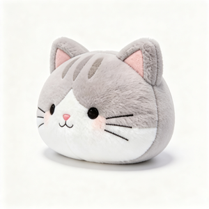 Nouvelle conception de peluche chat de dessin animé, coussin long en peluche personnalisé, décoration de canapé, jouet en peluche chat taille personnalisée - Product Image 4