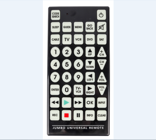 Universal Jumbo Smart Remote Control for Tv VCR Cable DVD Satellite