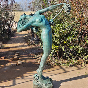 Statue d'art érotique exquise en bronze TREVI, sculpture de femme élégante, figurine humaine pour la décoration de villa et de jardin - Product Image 2