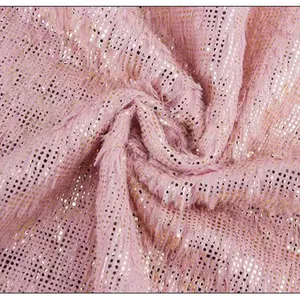 Tela de terciopelo súper suave de tapicería barata tejido de plata caliente de promoción de fábrica de China reciclada a la venta