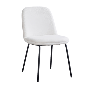 Bàn tròn và bộ ghế, bàn gỗ với chân kim loại màu đen, với ghế ăn nhung nhung, đồ nội thất phòng ăn tại nhà - Product Image 3