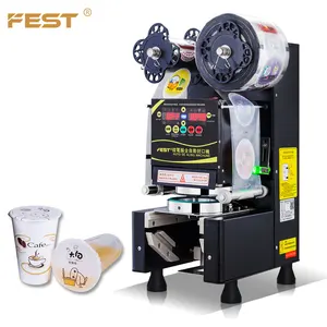 FEST Automatic Cup Sealer Paper Cup Sealer For Cold And Hot Bubble Tea Cup Sealing Machine 110v/220v