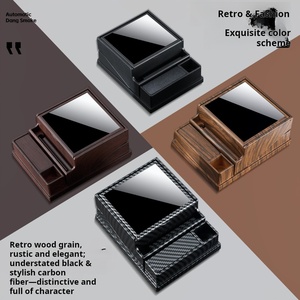 Nouvel étui à cigarettes automatique tendance et élégant, grande capacité 40 pièces, portable pour la voiture et la maison - Product Image 3