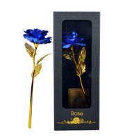 Bunga Mawar Berlapis Emas untuk Lamaran, Hadiah Mawar Berlapis Emas, Hadiah Festival Qixi, Hadiah Kreatif