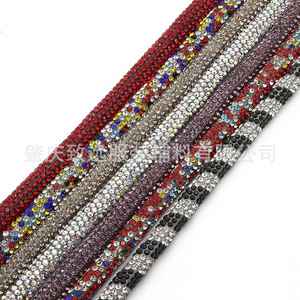 10 <b>Rows</b> Small Rhinestone Drawstring 4Mm Cotton Core Diy Jewelry Accessories For <b>Shoes</b> Clothing Hats Trimming - Product Image 5