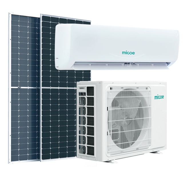 Micoe Hybrid Solar Air Conditioner Split Wall Mounted Household 12000-24000 BTU Free Cooling From Sun Power