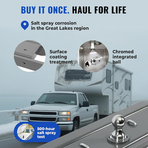 Attelage à col de cygne robuste AMBITION adapté aux Chevrolet/GMC 2500 et 3500 de 2011 à 2015, utilisé pour le remorquage de remorques/du bétail/des bateaux/de la cargaison - Product Image 4