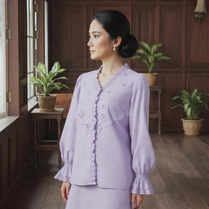 Borong Baju Kurung Moderno Bordado Sin Plancha Raya 2025 Disponible en Malasia Moda de Venta Rápida Listo para Usar KWC Pukal Pukal - Product Image 3