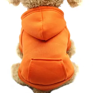 Multicolor Soft Fleece Warm Pet Custom Hoodie Blank Dog Clothes