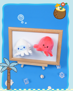 Dễ thương biển mực sang trọng <span class=keywords><strong>Keychain</strong></span> đồ chơi với nam châm cho túi treo & Tủ lạnh trang trí bán buôn - Product Image 6