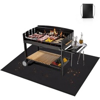 Tapis de cuisson extérieur économique, durable et réutilisable, résistant au feu, en feutre, pour protéger le sol et la terrasse du barbecue, épaisseur 5 mm et 10 mm