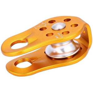 Puleggia di salvataggio puleggia da arrampicata in lega di alluminio e magnesio puleggia per fune girevole singola per impieghi gravosi per attrezzature di sicurezza per l'arrampicata su blocchi - Product Image 3