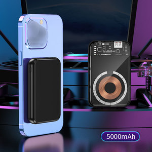 Trending Mini Slim Power Bank Wireless magnetico di alta qualità caricabatterie Wireless da 10000mah Power Bank a ricarica rapida - Product Image 6