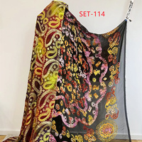 Tissu jacquard mélangé de fil lurex luxueux de haute qualité pour ensemble dirac somalien et soudanais