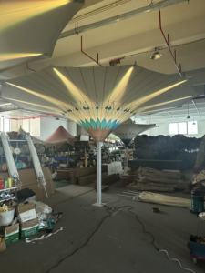 <span class=keywords><strong>Parasol</strong></span> Tulipe <span class=keywords><strong>Électrique</strong></span> Léger en Aluminium avec Cadre, Imperméable et Éclairage LED, Idéal pour Jardin, Piscine et Mobilier d'<span class=keywords><strong>Extérieur</strong></span> Résistant - Product Image 3