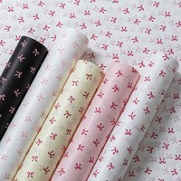 Papier de soie imprimé nœud papillon écologique et imperméable pour emballage cadeau, décoration florale, mariage, anniversaire, fête des Mères, bricolage