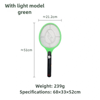 JZ Huishoudelijke LED Anti-Muggenlamp Oplaadbaar Ecologisch Vliegenvanger Insectenverdelger ABS Elektrische Vliegenmepper Batterijen