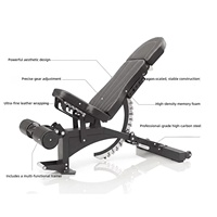 Banc de musculation commercial réglable à 3 segments Dragon Spine, multifonctionnel pour développés couchés, exercices avec haltères et sit-ups