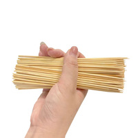 Brochettes de barbecue en bambou naturel écologiques de qualité alimentaire, pointues, biodégradables, portables, pour le camping en plein air, pour grillades au charbon de bois