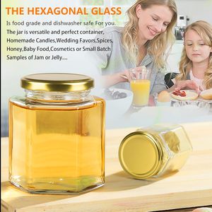 Wholesale Eco-Friendly High White Clear Food Grade Glass <b>Jars</b> Food Safety Certified Honey Jams Jelly Cake Sugar Storage Metal - Product Image 4