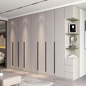 Su misura rende grande spazio di archiviazione semplice stile moderno <span class=keywords><strong>armadio</strong></span> in legno <span class=keywords><strong>a</strong></span> <span class=keywords><strong>6</strong></span> porte in legno - Product Image 5