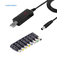 Convertisseur de câble Boost USB DC 5V à 9V 12V transformateur élévateur USB adaptateur de chargeur d'alimentation cc