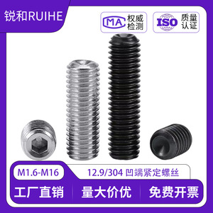 สกรูหัวจมสแตนเลส Ruihe DIN916 A2-70 เกรด A สำหรับงานก่อสร้าง - Product Image 5