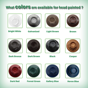 Vis de garniture en caoutchouc, toit de camping-car en acier inoxydable, tête de bride hexagonale, auto-perçage, vis de feuille de <span class=keywords><strong>toiture</strong></span> - Product Image 6