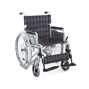 Orthopédie repose-pieds élévateur d'hôpital <span class=keywords><strong>médical</strong></span> transport <span class=keywords><strong>fauteuil</strong></span> roulant manuel pliant en aluminium - Product Image 4