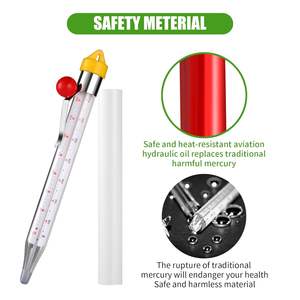 Thermomètre à bonbons 2026, thermomètre à friture profonde avec pince pour casserole, thermomètre en verre à lecture instantanée, bonbons, friture, <span class=keywords><strong>confiture</strong></span>, sirop de <span class=keywords><strong>sucre</strong></span> - Product Image 3