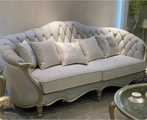 Sofá de cuero de madera maciza americana, lujo ligero americano, villa totalmente amueblada, sala de estar, lujo europeo, combinación 123 - Product Image 5