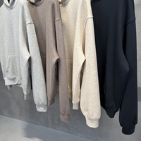 Sweat à capuche unisexe DiFan personnalisé, coupe oversize, épaules tombantes, en coton, style hip-hop, effet délavé soleil, pour hommes